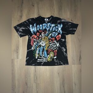 Warren Lotas Woodstock 1969 ‘Black Tie Dye’ T-Shirt